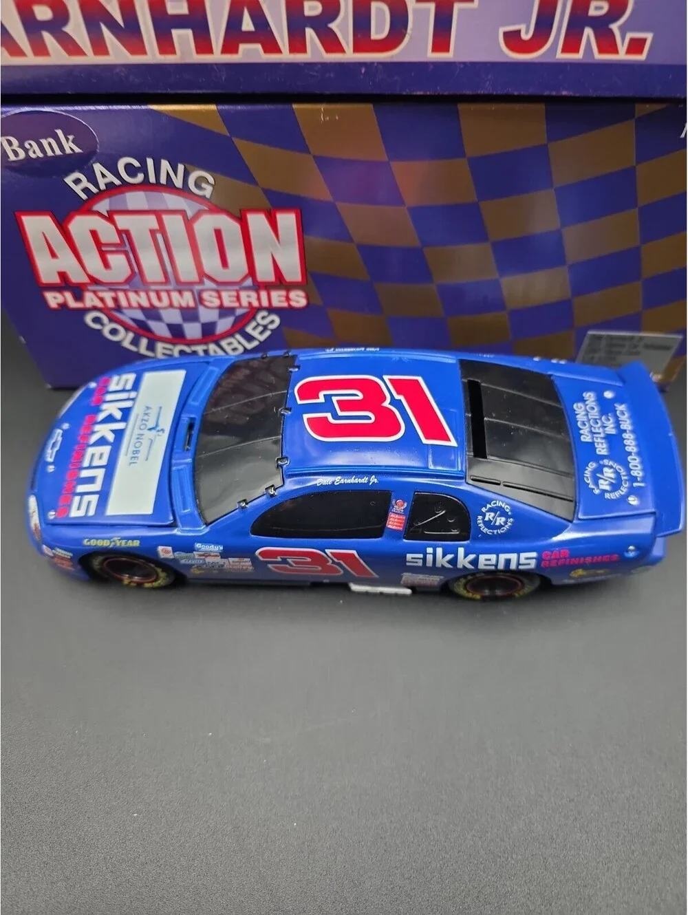 Action #31 Dale Earnhardt Jr Sikkens Car Refinishes 1998 Diecast Car Bank